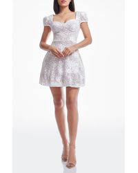 Dress the Population - Marissa Floral Lace Fit & Flare Cocktail Dress - Lyst