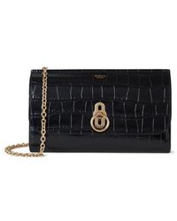 Mulberry - Small Amberley Croc Embossed Leather Clutch - Lyst