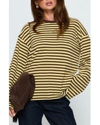 Princess Polly - Settle Down Stripe Oversize T-Shirt - Lyst