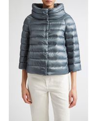 Herno - Sofia Iconic Down Crop Puffer Jacket - Lyst