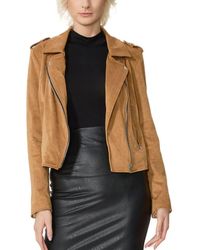 Kimi + Kai - Willa Faux Suede Moto Jacket - Lyst