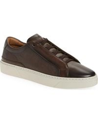 BOSS - Gary Textured Leather Low Top Sneaker - Lyst