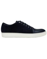 Lanvin - Dbb1 Leather And Suede Sneakers - Lyst