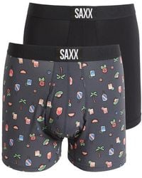 Saxx Underwear Co. - Assorted 2-Pack Ultra Super Soft Boxer Briefs - Lyst