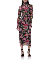 AFRM - Shailene Turtleneck Long Sleeve Mesh Dress - Lyst
