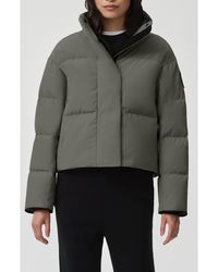 Canada Goose - Grandview Label Crop 625 Fill Power Down Puffer Jacket - Lyst