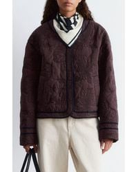 & Other Stories - Floral Cotton Quilted Jacket - Lyst
