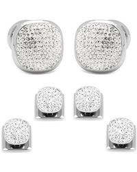 Cufflinks Inc. - Pave Crystal Shirt Studs & Cuff Links - Lyst
