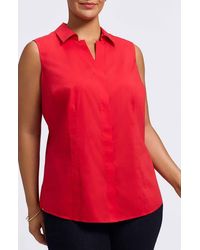 Foxcroft - Taylor Non-Iron Sleeveless Button-Up Shirt - Lyst