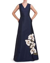 Kay Unger - Aurelia Sleeveless A-Line Gown - Lyst