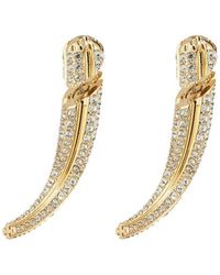 Tory Burch - Pierced Front/Back Earrings - Lyst