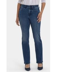 NYDJ - Marilyn High Waist Straight Leg Jeans - Lyst