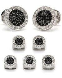 Cufflinks Inc. - Vincent De Paul & Pave Crystals Cuff Links & Studs Set - Lyst
