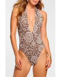 Ramy Brook - Lorela Halter One-Piece Swimsuit - Lyst
