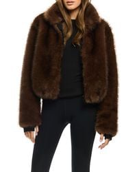 Sam. - Bowie Short Faux Fur Bomber Jacket - Lyst