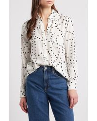 Rails - Kathryn Star Print Button-Up Shirt - Lyst