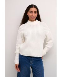 Kaffe - Kabess Crew Neck Long Sleeve Pullover - Lyst