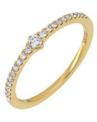 Bony Levy - Liora Stackable Diamond Ring - Lyst