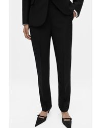 Mango - Straight Leg Suit Trousers - Lyst