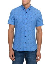 Con.struct - Paisley Woven Short Sleeve Basic - Lyst