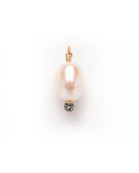 Local Eclectic - Freshwater Pearl & Topaz Charm - Lyst