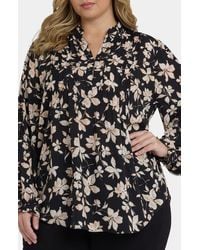 NYDJ - Pleat Front Tunic Top - Lyst