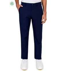 Con.struct - Regular Fit Solid Flat Front Recycled Performance Golf Pants - Lyst