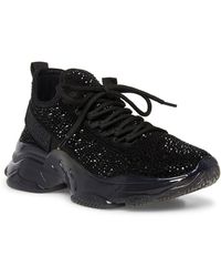 steve madden black sparkle sneakers