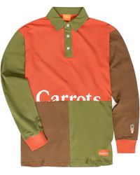 Carrots - Colorblock Wordmark Logo Long Sleeve Graphic Rugby Polo - Lyst