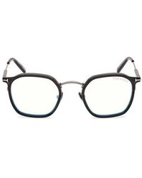 Tom Ford - 50Mm Round Light Blocking Glasses - Lyst