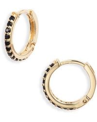 Child Of Wild - Noiré Cubic Zirconia Huggie Hoop Earrings - Lyst