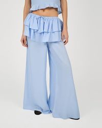 WeWoreWhat - Ruffle Waist Flare Pant - Lyst