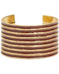 Karine Sultan - Espresso Cuff Bracelet - Lyst