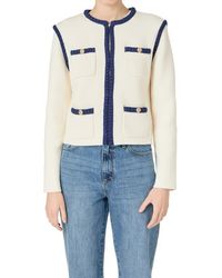 Endless Rose - Braided Trim Knit Jacket - Lyst
