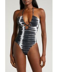 TOPSHOP - Cinched Cutout One-piece Swimsuit - Lyst