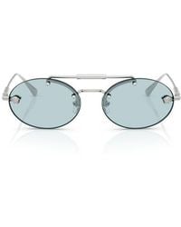 Versace - 56Mm Oval Sunglasses - Lyst