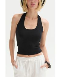 Crescent - Halter Knit Top - Lyst