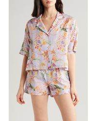 Papinelle - Bailey Luxe Cotton & Silk Short Pajamas - Lyst