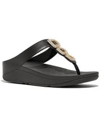 Fitflop - Fino Platform Wedge Flip Flop - Lyst
