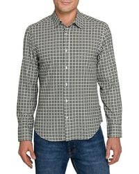 Brooklyn Brigade - Grid Print Woven Long Sleeve Basic - Lyst