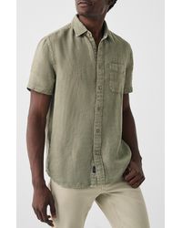 Faherty - Laguna Short Sleeve Linen Button-up Shirt - Lyst