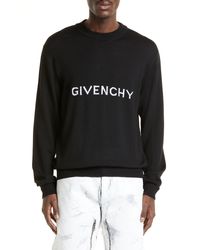 Givenchy - Archetype Logo Intarsia Wool Sweater - Lyst