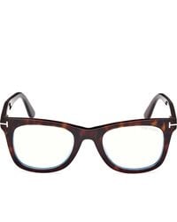Tom Ford - 50Mm Square Light Blocking Optical Glasses - Lyst