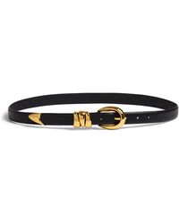 Madewell - Chunky Metal Leather Belt - Lyst