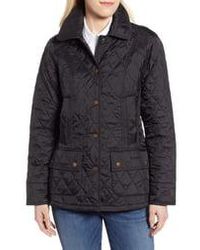 Barbour 'beadnell' Quilted Jacket - Black