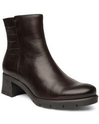 Ara - Plum Side Zip Bootie - Lyst