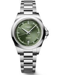 Longines - Conquest Diamond Automatic Bracelet Watch, 30Mm - Lyst