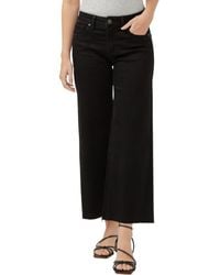 Silver Jeans Co. - Suki Curvy Raw Hem Mid Rise Ankle Wide Leg Jeans - Lyst