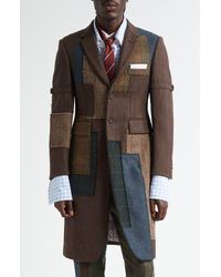 Thom Browne - Patchwork Wool Coat - Lyst