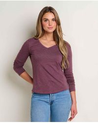 Toad & Co. - Marley Long Sleeve V-Neck Tee - Lyst